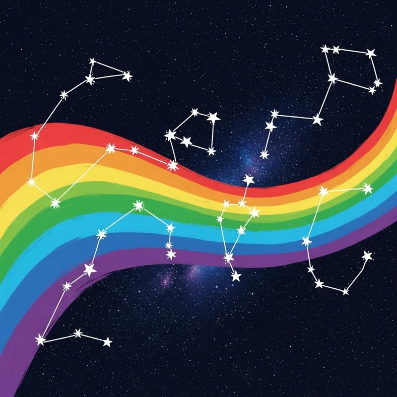 Gender Spectrum Drawing: Celestial Constellations