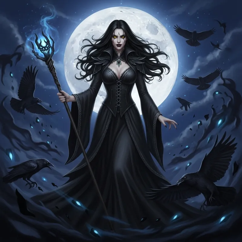 Enigmatic Black Magic Woman