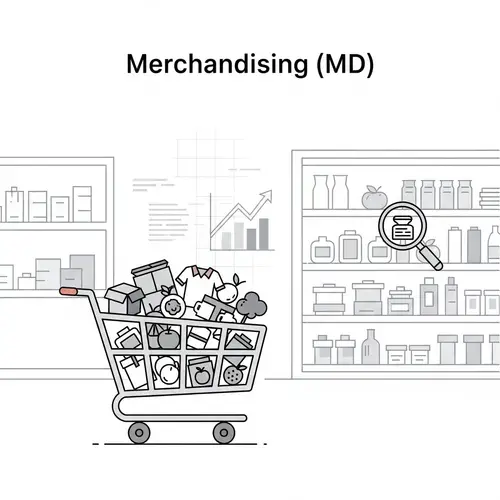Merchandising (MD) System Vector Illustration