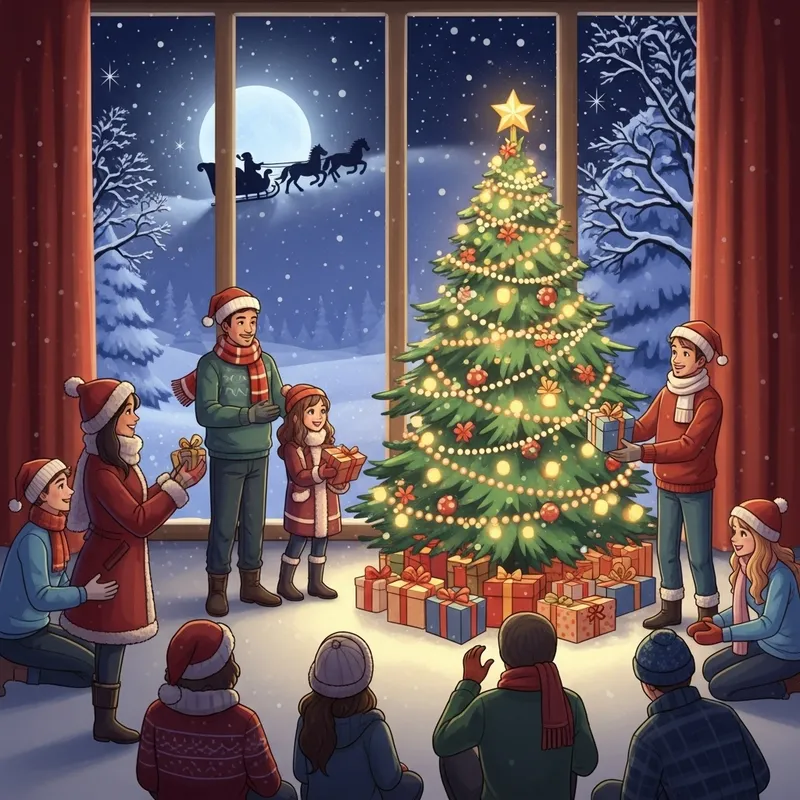 Christmas Meaning and Festive Illustration