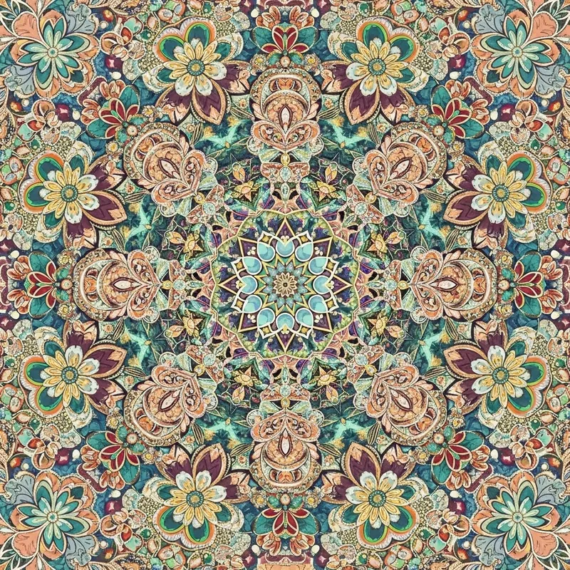 Unique Mandala Flowers Design