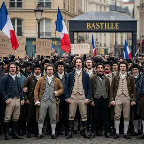 Start of French Revolution - Paris 1789 Street Scene