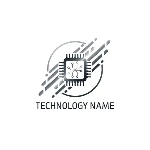 Modern Minimalist Technology Logo Design