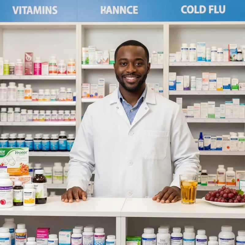 Mid 30s Black Male Pharmacist with Drug and Alcohol Inventory | Your Health Hub