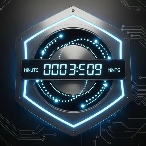 Futuristic Clock Face Design