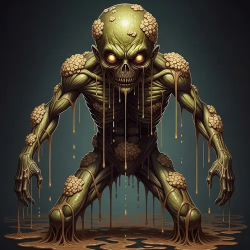 Filthy Humanoid Monster: Mucus & Oatmeal Horror