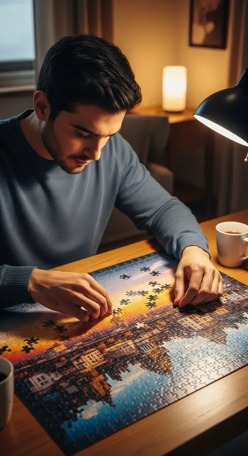 Engaging Puzzle Solving in Cozy Atmosphere | Cityscape Puzzle