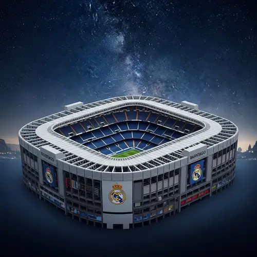 Unique Santiago Bernabeu Stadium Themed Computer Image