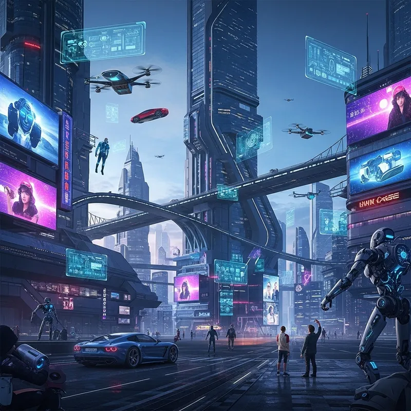 Ambpoker: Futuristic Cybernetic Cityscape with High-Tech Design Ambpoker: Futuristic Cybernetic Cityscape with High-Tech Design