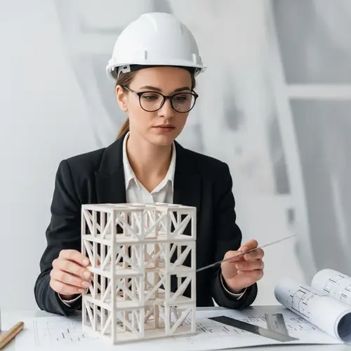 Professional Caucasian Female Architect Instagram Profile Photo