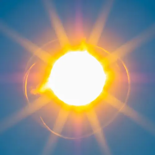 Sun at Zenith: Nature's Fiery Splendor