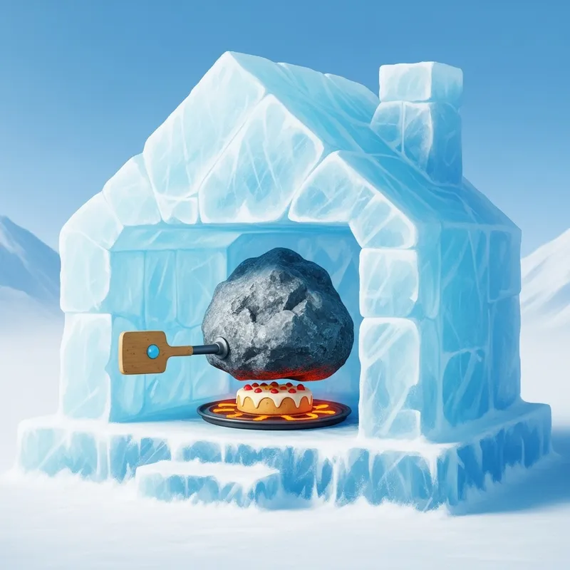 Ice House with Rock: Baking a Cake
