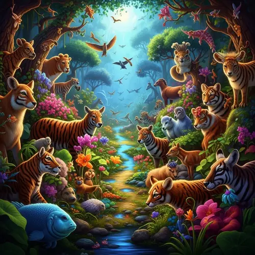 Whimsical Animal Garden | Capturing Nature's Beauty