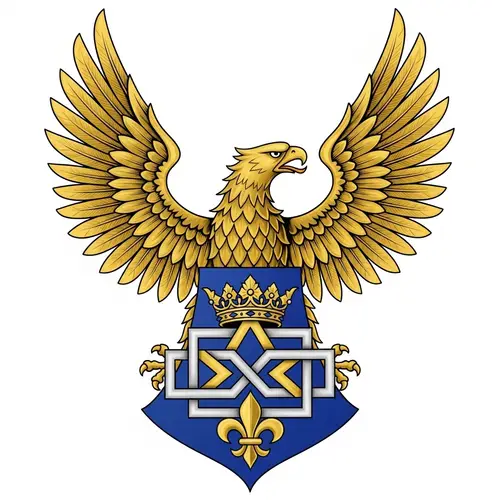 Golden Eagle Coat of Arms Design