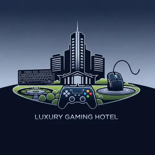 Luxury Hotel Gaming Logo Design | Fusion of Hospitality & Gaming