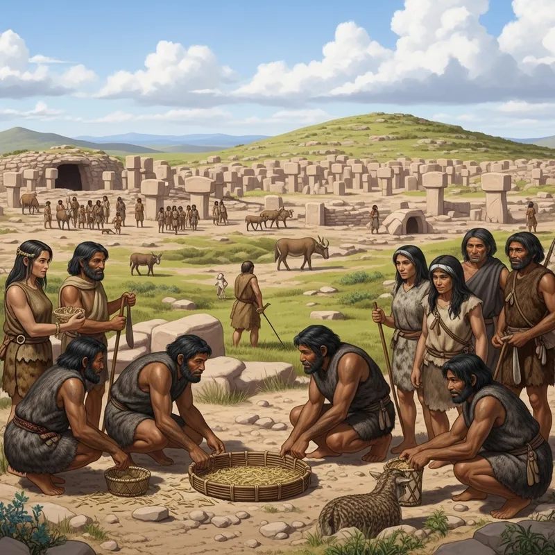 Hunter-Gatherer People Domesticating Wild Animals at Göbeklitepe