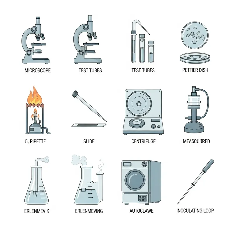 10 Easy Drawings of Microbiology Laboratory Apparatuses