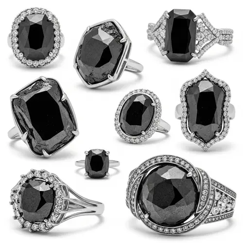 Stunning Black Diamond Jewelry: Traditional & Avant-Garde Designs