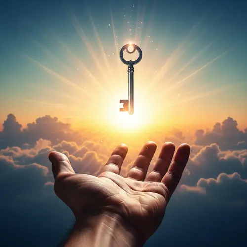 Symbolic Artwork of Deliverance and Power | Key to Unlock Freedom