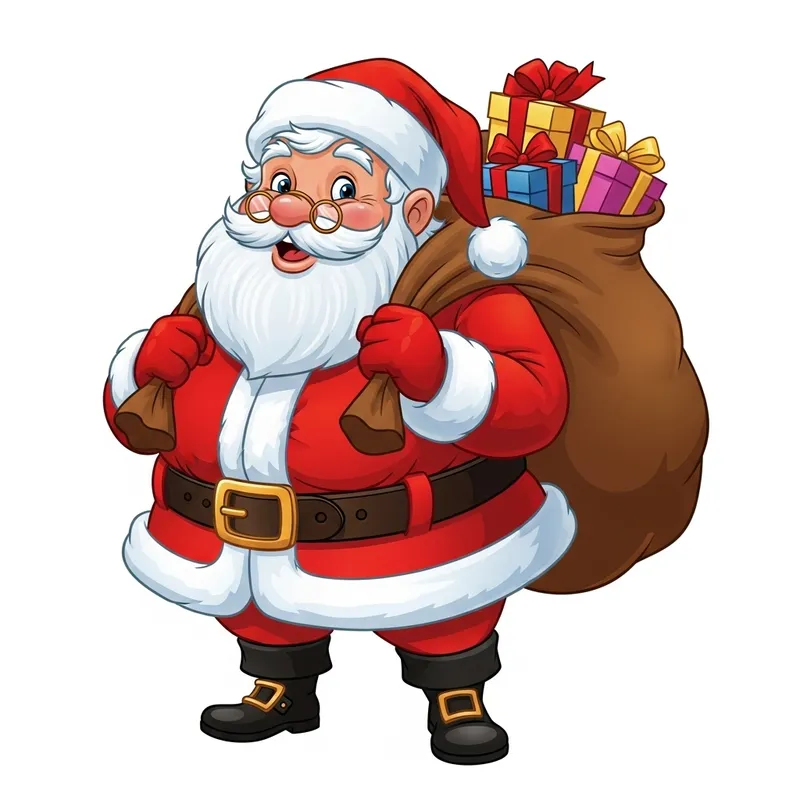 Drawing Santa Claus | Festive Cartoon Image