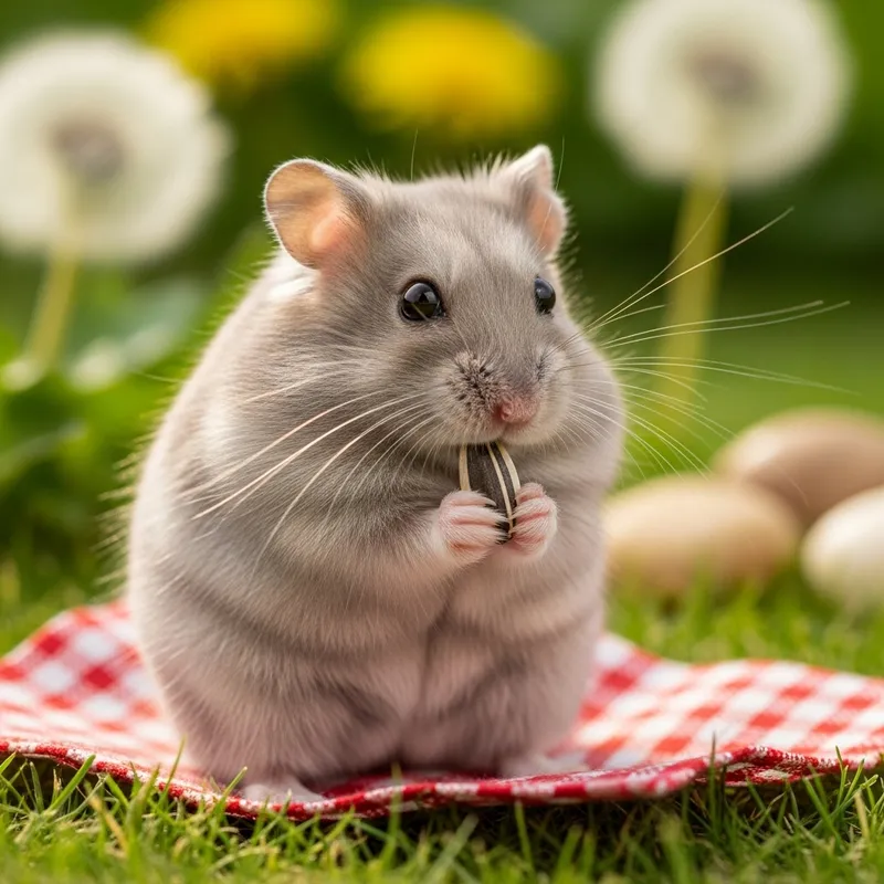 Cute Light Grey Hamster | Adorable Pet Images