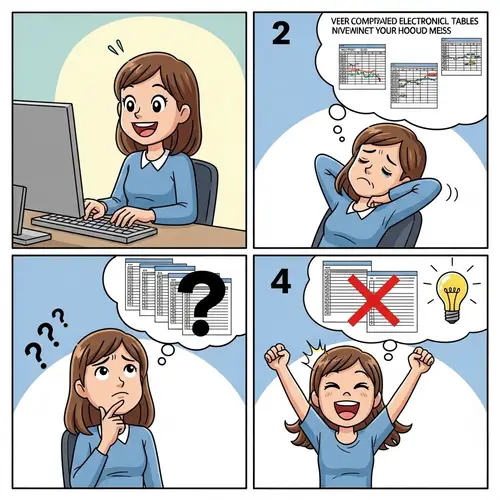 Empowering Work: Brown-Haired Girl's Comic Journey