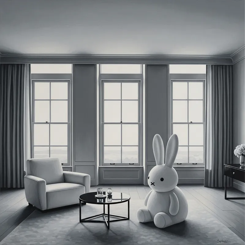 Modern Minimalist Interior Design in Black & White