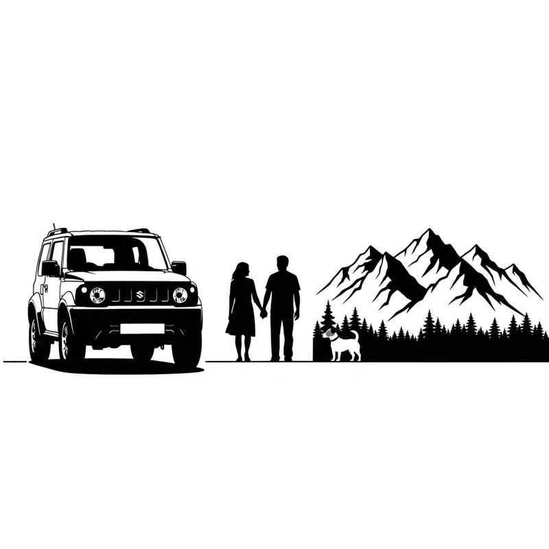 Suzuki Jimny Silhouette with Scenic Companions Suzuki Jimny Silhouette with Scenic Companions