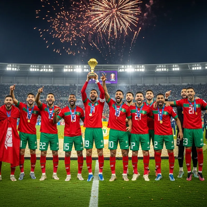 Moroccan Football Team Celebrates African Cup Victory