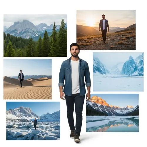 Fearless Middle Eastern Man: Journey Through Diverse Landscapes