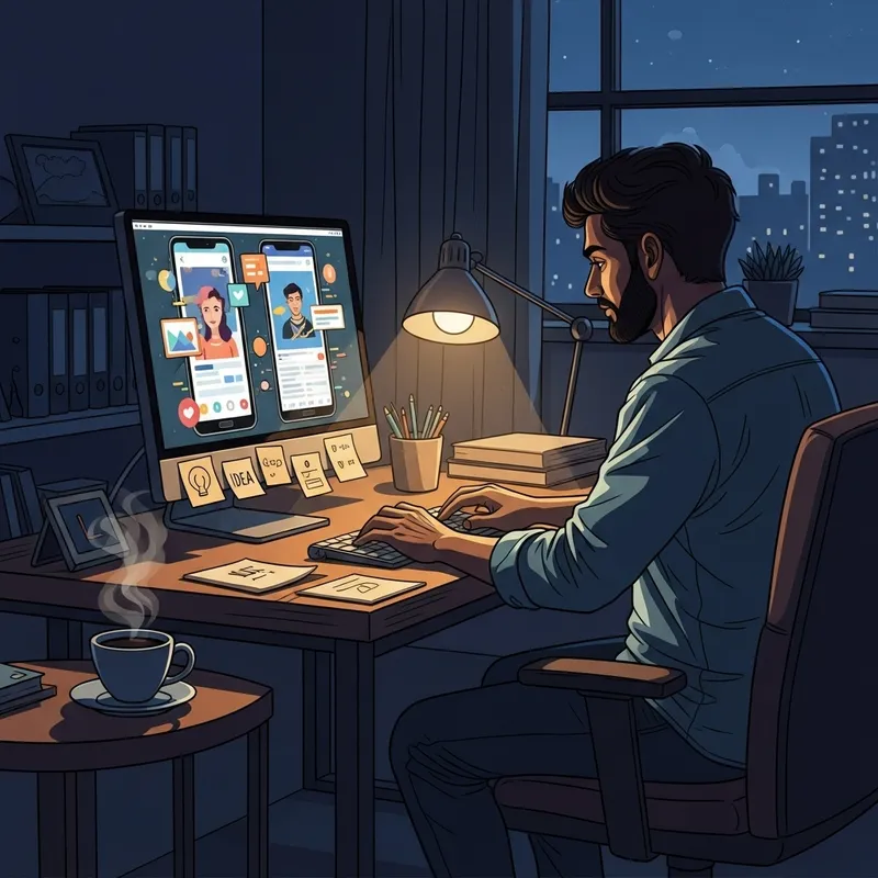Inspiring Mobile App Development: 3 AM Workspace & Innovation