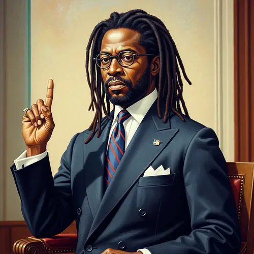 Powerful Figure in Politics with Surreal Dreadlocks | Political Satire