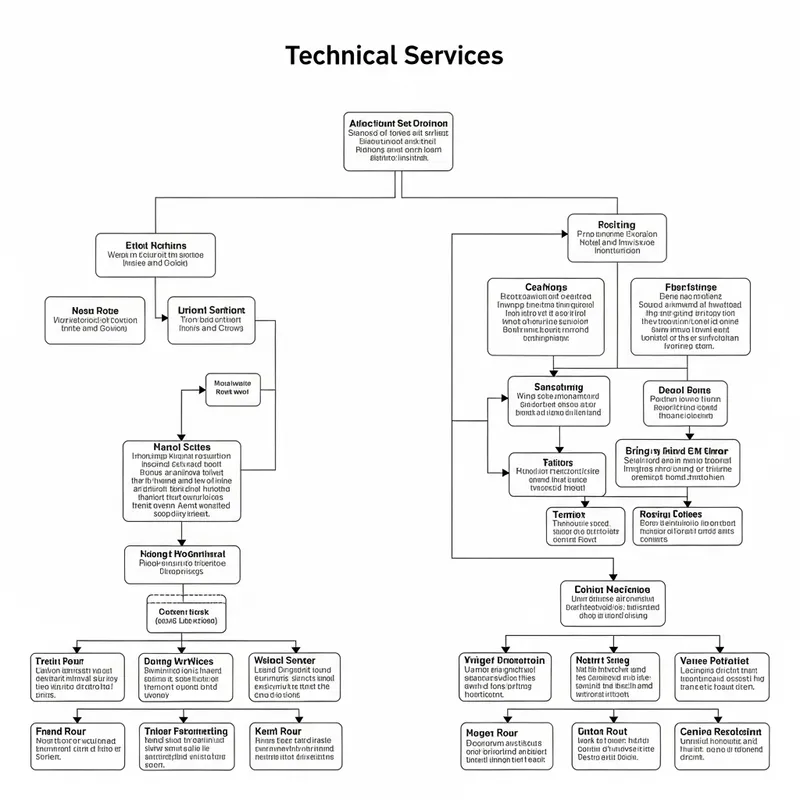 Organizational Chart for Safir Hotels Technical Services Team