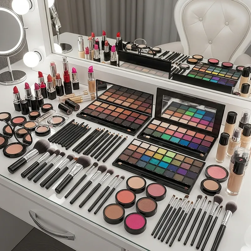 Stunning Makeup Collection: Lipsticks, Eyeshadows, Foundations