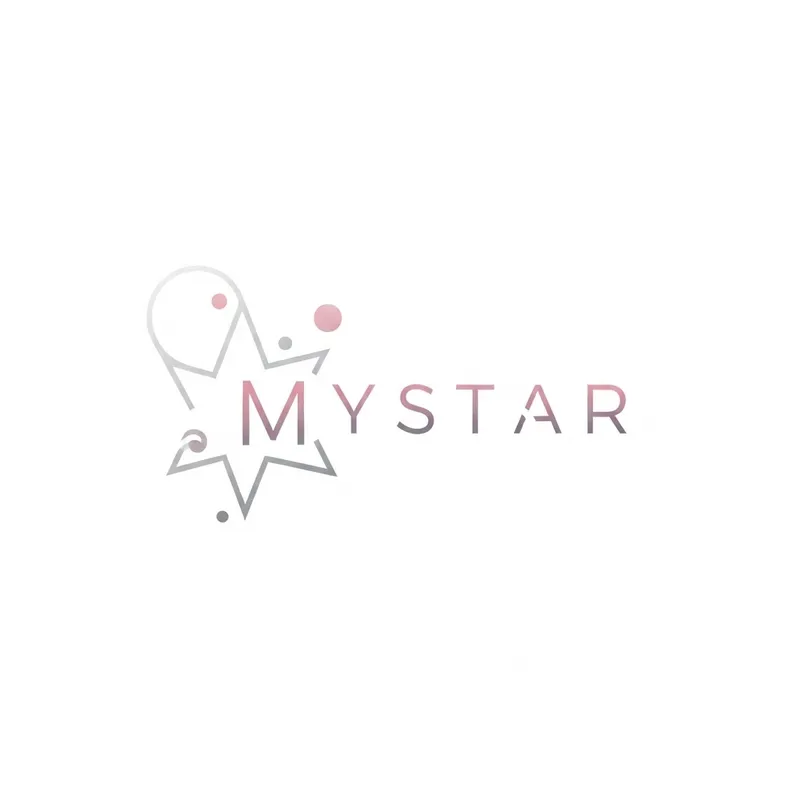 Mystar K-Pop Logo: Ethereal & Modern Design