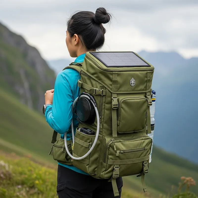 Solar-Powered Portable Water Purification Backpack | Eco-Friendly Solution Solar-Powered Portable Water Purification Backpack | Eco-Friendly Solution