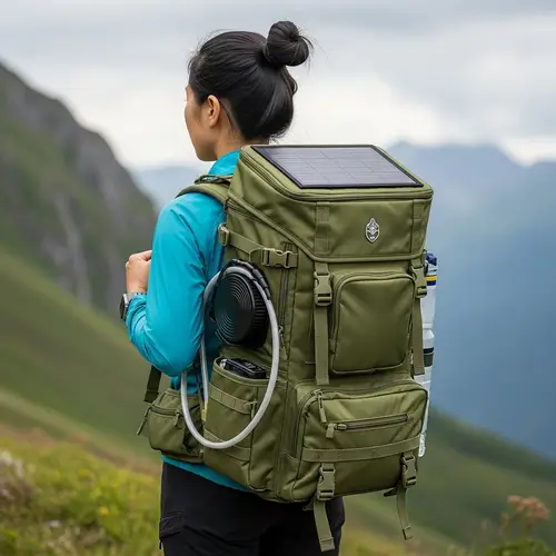 Solar-Powered Water Purification Backpack | Outdoor Portable Solution