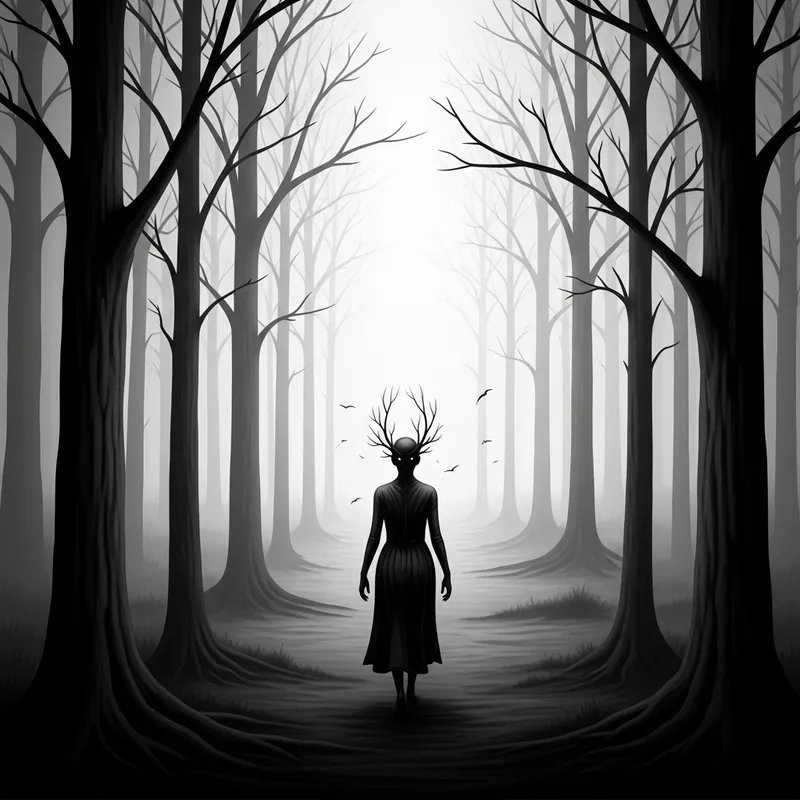 Ethereal Surrealist Forest | Death's Mysteries & Gothic Beauty Ethereal Surrealist Forest | Death's Mysteries & Gothic Beauty