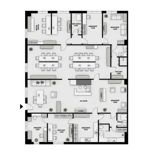 Modern Office Floor Plan Design | Minimalist Theme