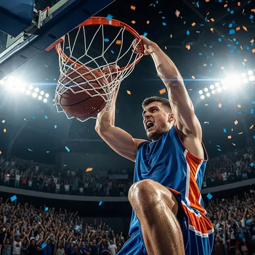 Basketball Dream Realization - Passionate Sports Style
