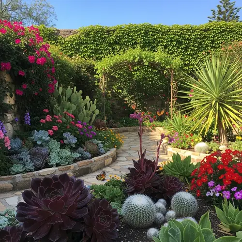 Vibrant Succulent Garden: Colors & Serenity | Nature Oasis