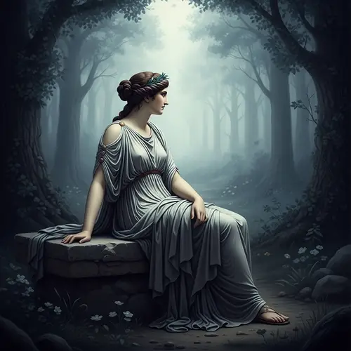 Forlorn Muse Art Inspiration | Classic Greek Mythology Depiction