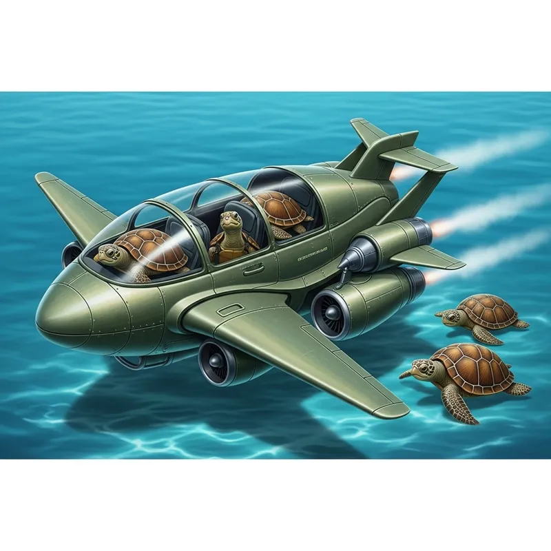 Custom Flying Vehicle for Turtles