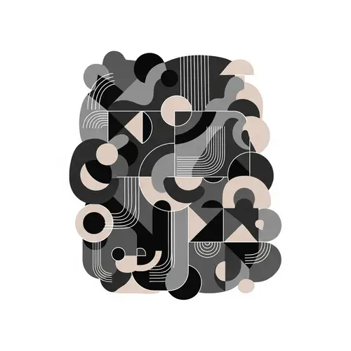 Minimalist Abstract Shapes | Dynamic Design with Circles, Squares, Triangles
