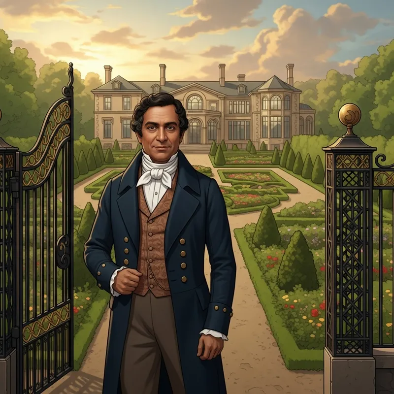 19th Century Russian Landowner Near Estate