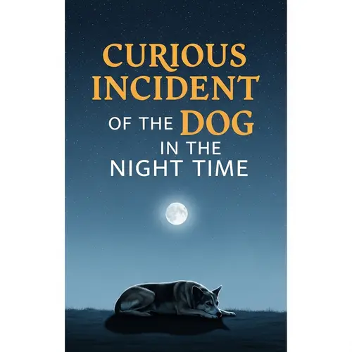 Mysterious Book Cover Design | Curious Incident of Dog in the Night Time
