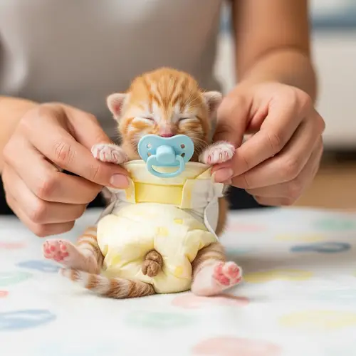Caring for a Newborn Kitten: Diaper Changes and Care Tips