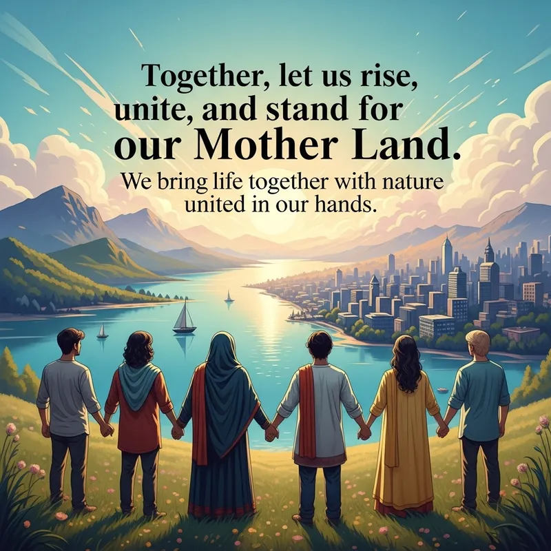 Empowering Message: Rise, Unite, and Stand for Our Mother Land Empowering Message: Rise, Unite, and Stand for Our Mother Land