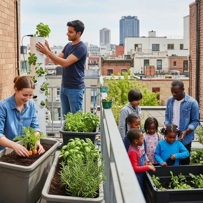 Urban Gardening: Installing City Gardens with Diverse Group
