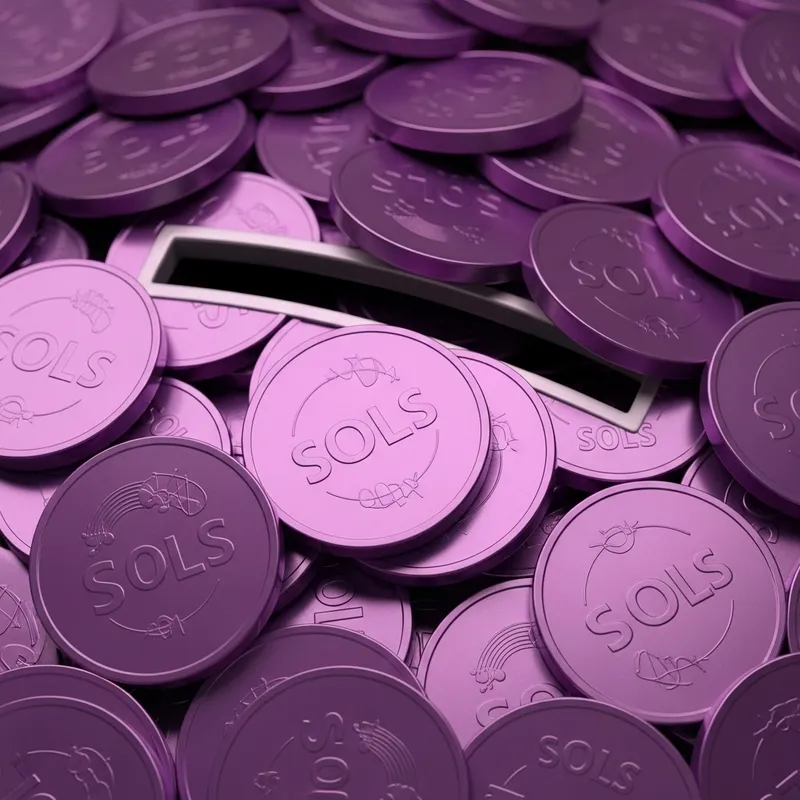 Purple Sol Coins Collection - Authentic Sols Currency Online
